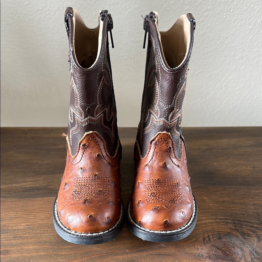 Roper Kids Brown and Tan Boots